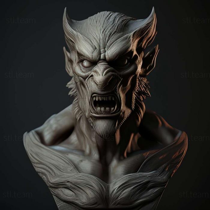 3D model werewolf 3d model (STL)